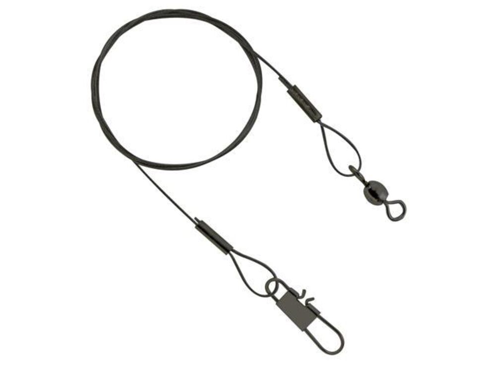 image of 12-in Black Leader, 30-lb Test, 3 pack