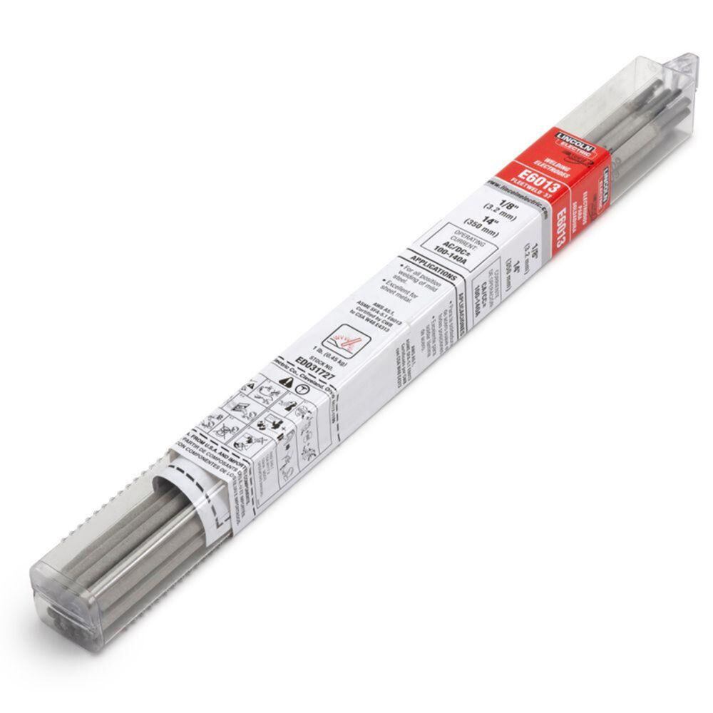 image of 3/32 in. Dia. x 12 in. Long Fleetweld 37-RSP E6013 Stick Welding Electrodes (1 lb. Tube)