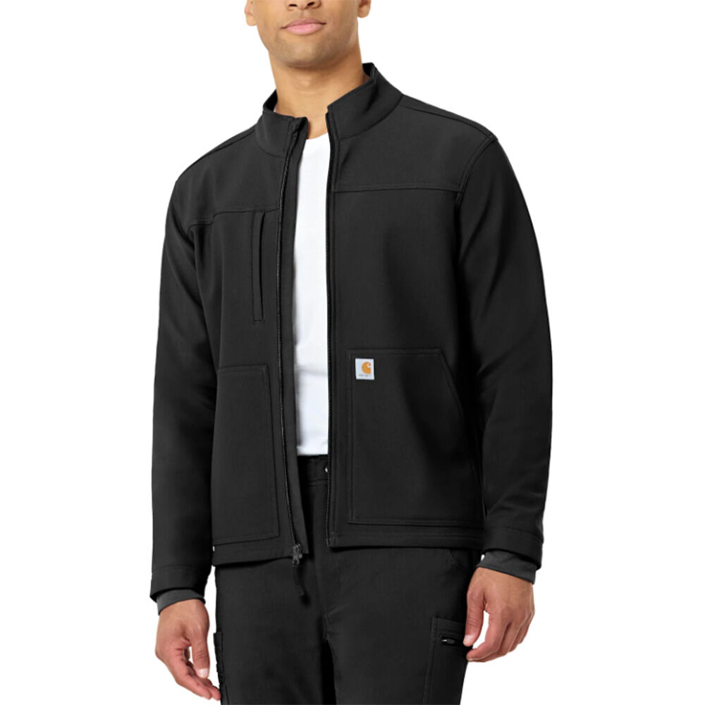 image of Men's Rugged Flex Peak Bonded Fleece Scrub Jacket