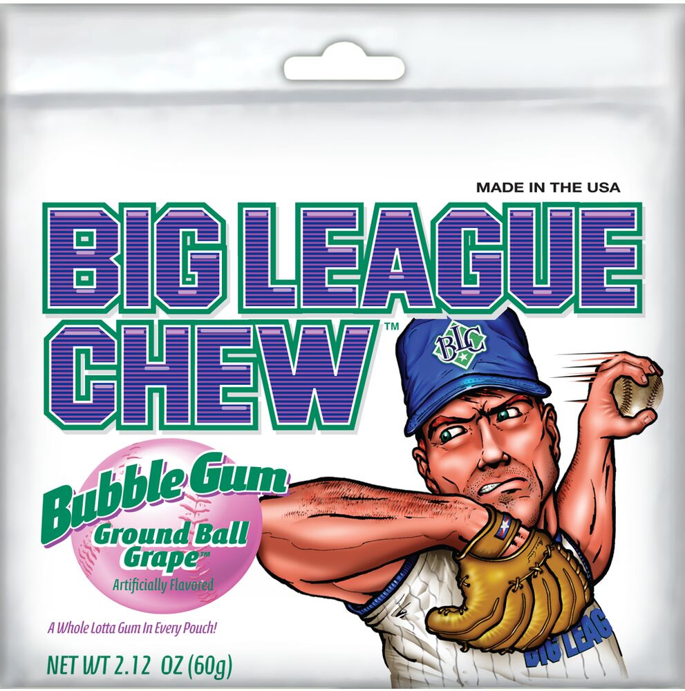 image of 2.12 oz Ground Ball Grape Bubble Gum