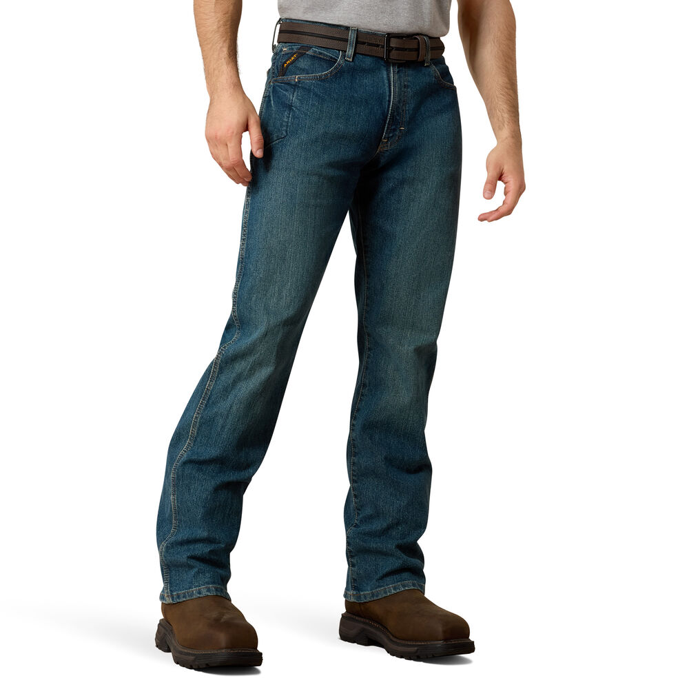 image of Men's Rebar M4 Relaxed DuraStretch Basic Boot Cut Jean, Carbine