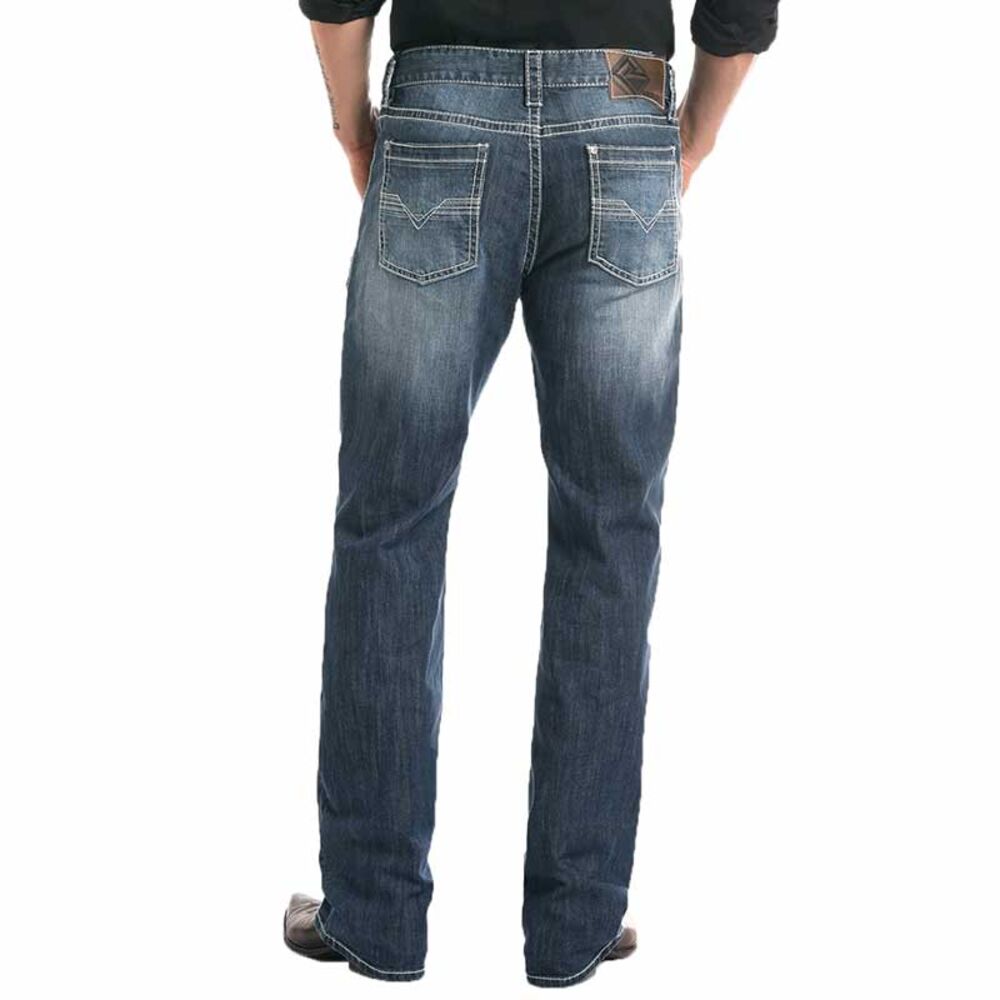 image of Men's Medium Wash Double Barrel Straight Leg ReFlex Jean