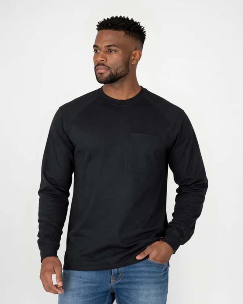 image of Men's Light Weight Long Sleeve T-shirt, Burgundy