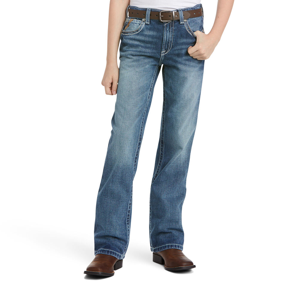 image of Boys B4 Relaxed Mid Rise Coltrane Boot Cut Jean