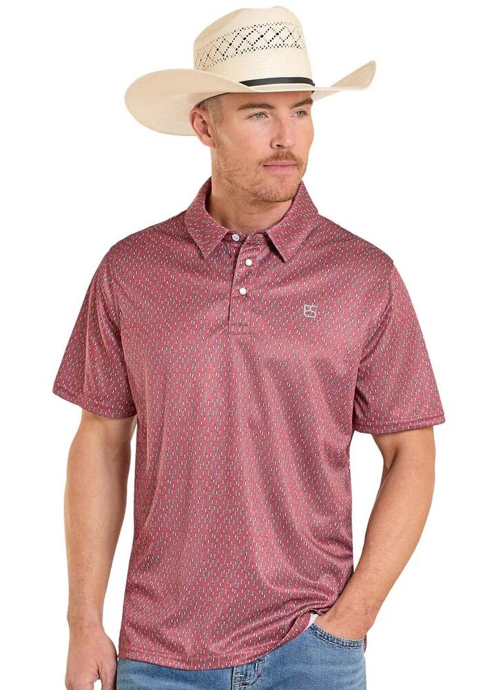 image of Men's Arrow Performance Polo, Red