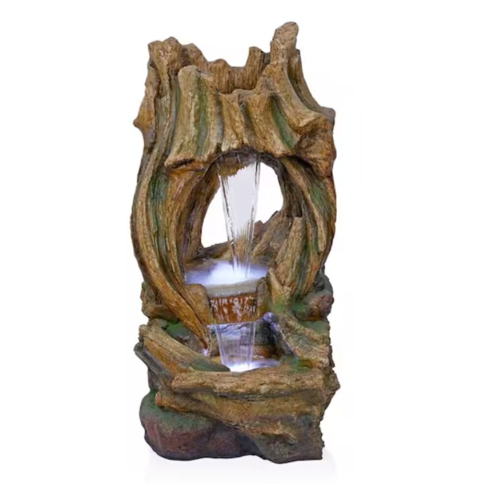 image of Open Tree Trunk Fountain